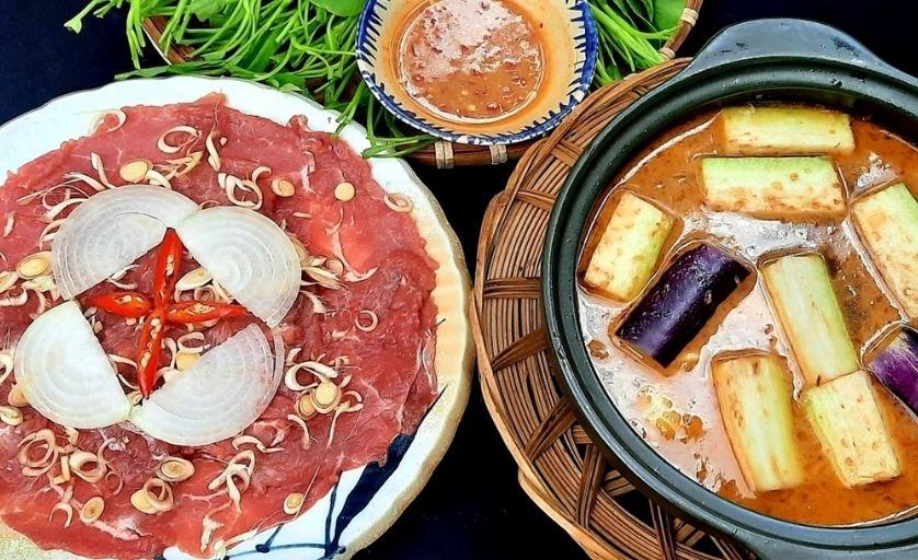 Thưởng thức Bò nhúng mắm ruốc, đặc sản trứ danh ngon đậm đà 2