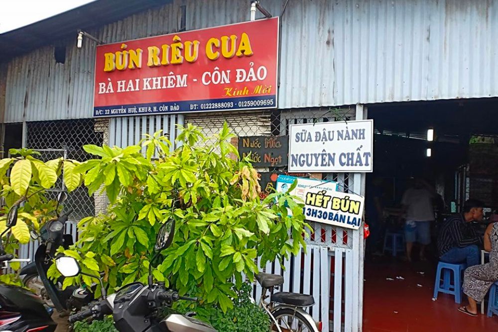 Đặc sắc quán Bún riêu Bà 2 Khiêm Côn Đảo đốn tim thực khách phương xa 2