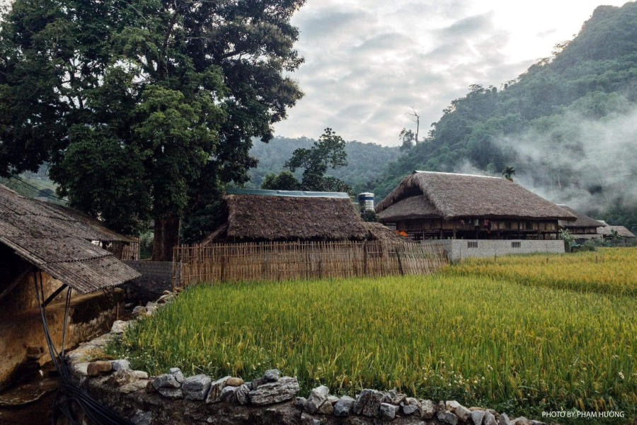 Làng quê Hà Giang yên bình vào mỗi buổi chiều trên cao nguyên đá 4