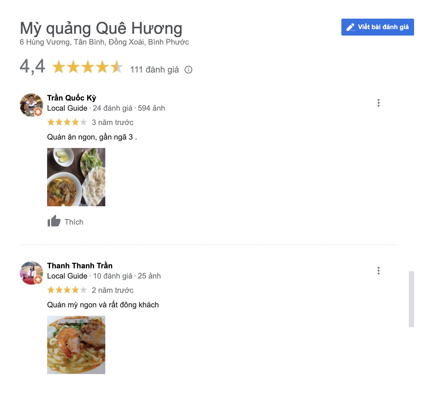 Mì quảng Hương Quê, quán ăn Bình Phước thơm ngon mời bạn ăn nha 9