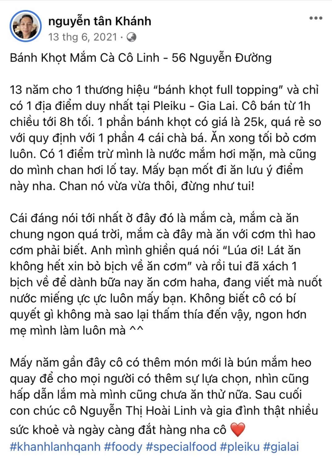 Khám phá bánh khọt mắm cà cô Linh, quán ăn bình dân tại Gia Lai 5