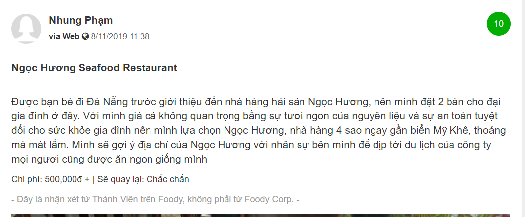 Tại sao không nên bỏ lỡ nhà hàng hải sản Ngọc Hương? 6