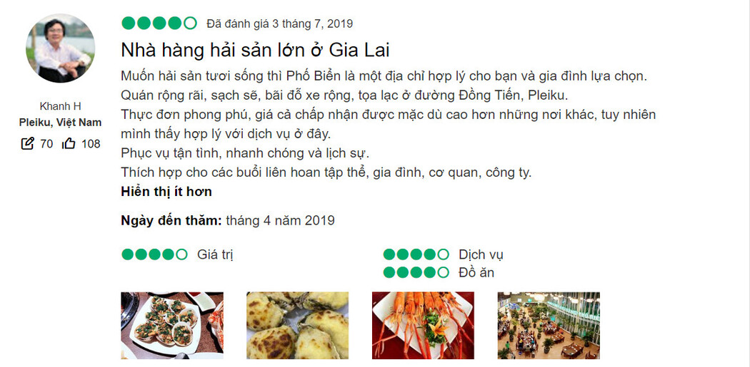 Nhà hàng Phố Biển Gia Lai, điểm đến dành cho tín đồ mê hải sản 15