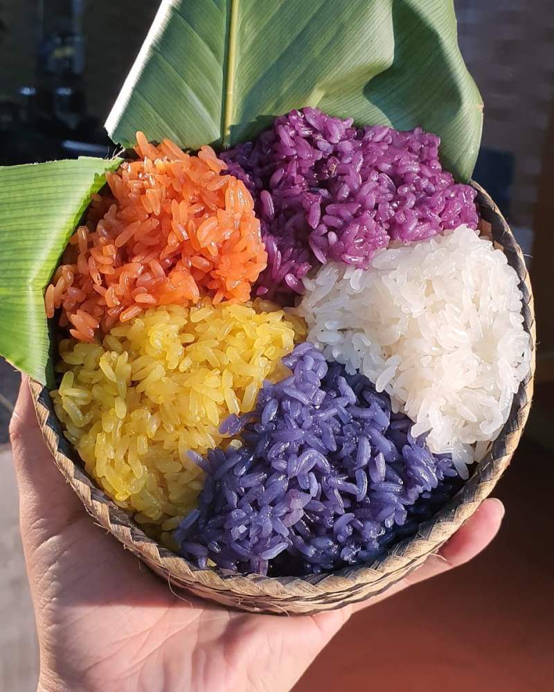 Mê mẩn với mùi vị thơm ngon, đậm đà của gói xôi ngũ sắc Hà Giang 4