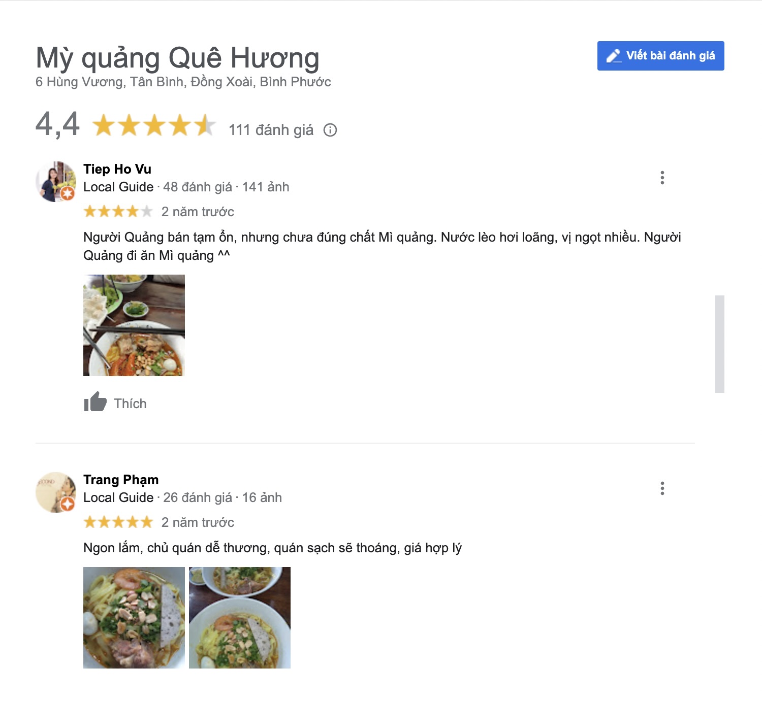 Mì quảng Hương Quê, quán ăn Bình Phước thơm ngon mời bạn ăn nha 8