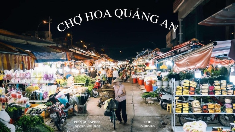 Chợ hoa Quảng An, vẻ đẹp rực rỡ khoe sắc sáng bừng thủ đô 2